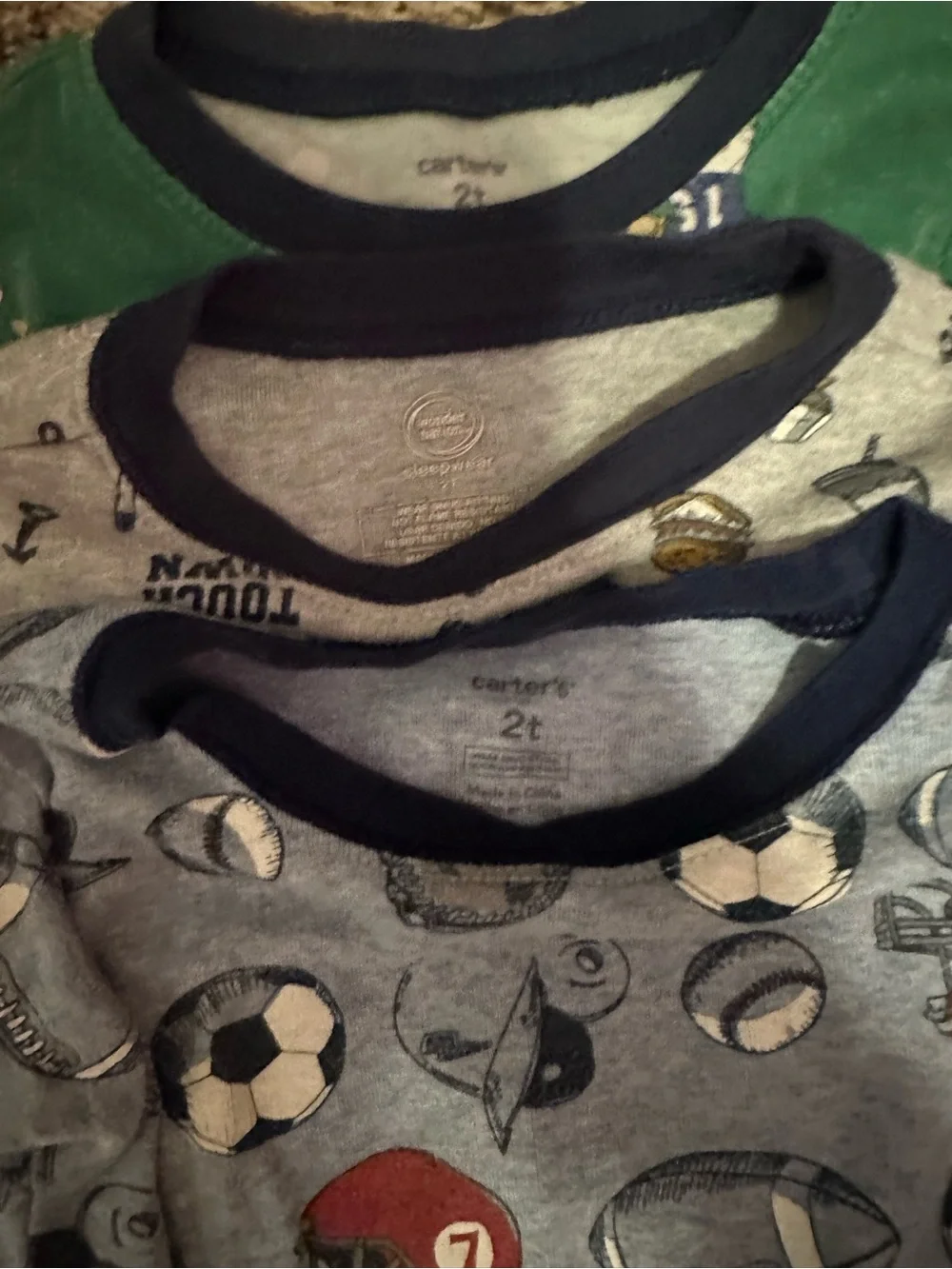 2T boy sports pjs